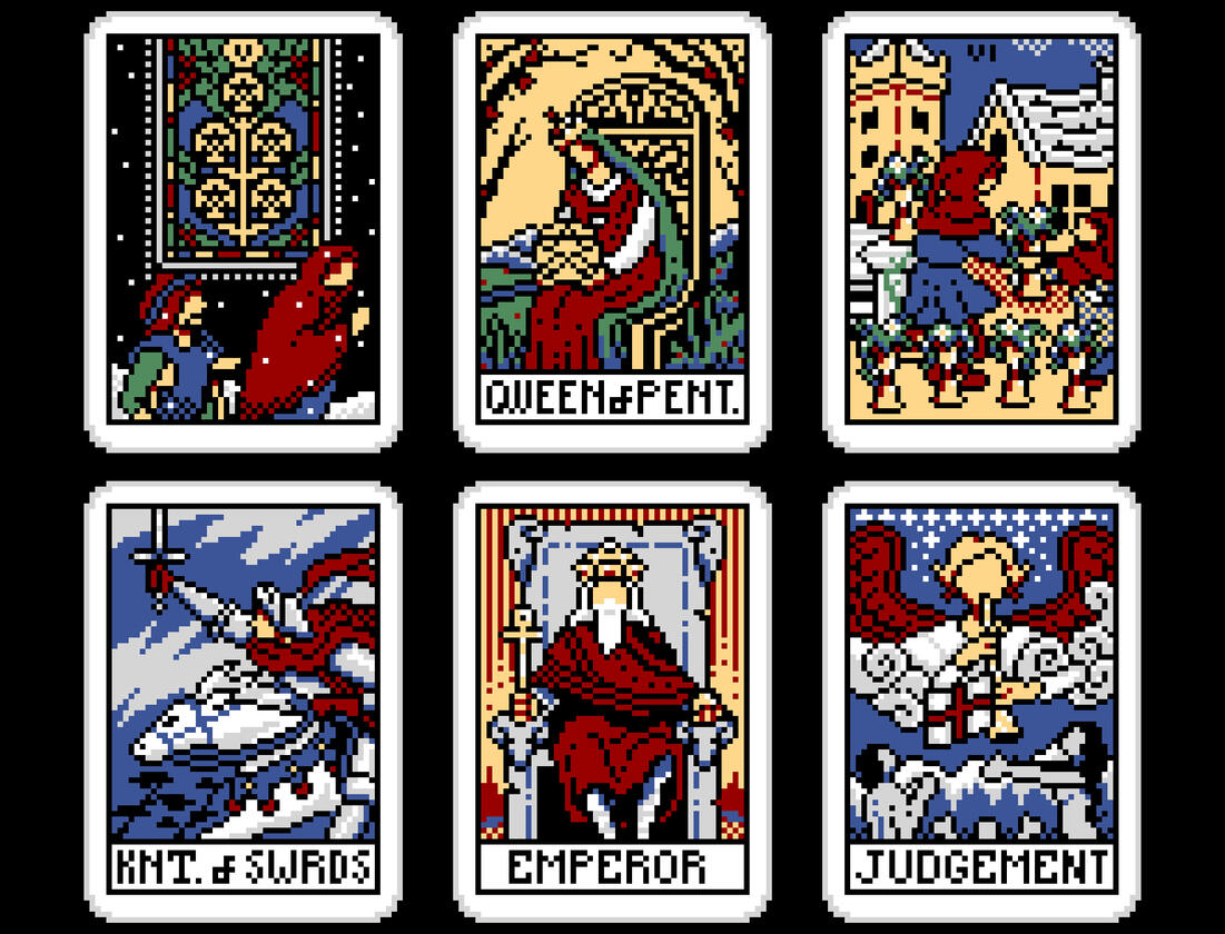 Pixel Tarot Cards